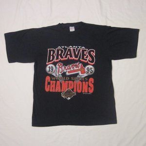 Vintage 1991 Atlanta Braves Pennant Champs T